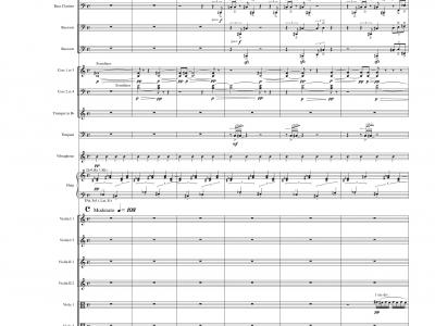 Le Nouveau Balnéaire - 1ère Page - Partition d'orchestre